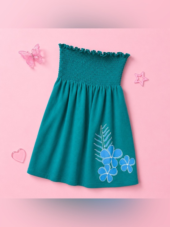 Foxy Dresses & Skirts - VTG Y2K Foxy USA Tropical Teal Tube Dress - Size XL p